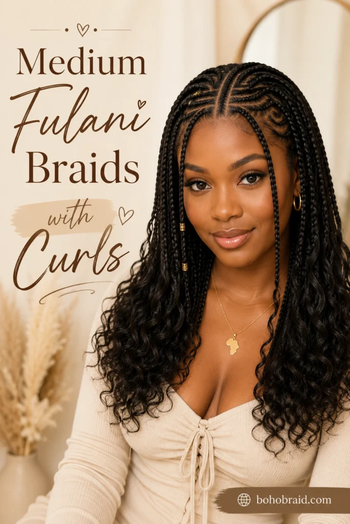 Medium Fulani Braids