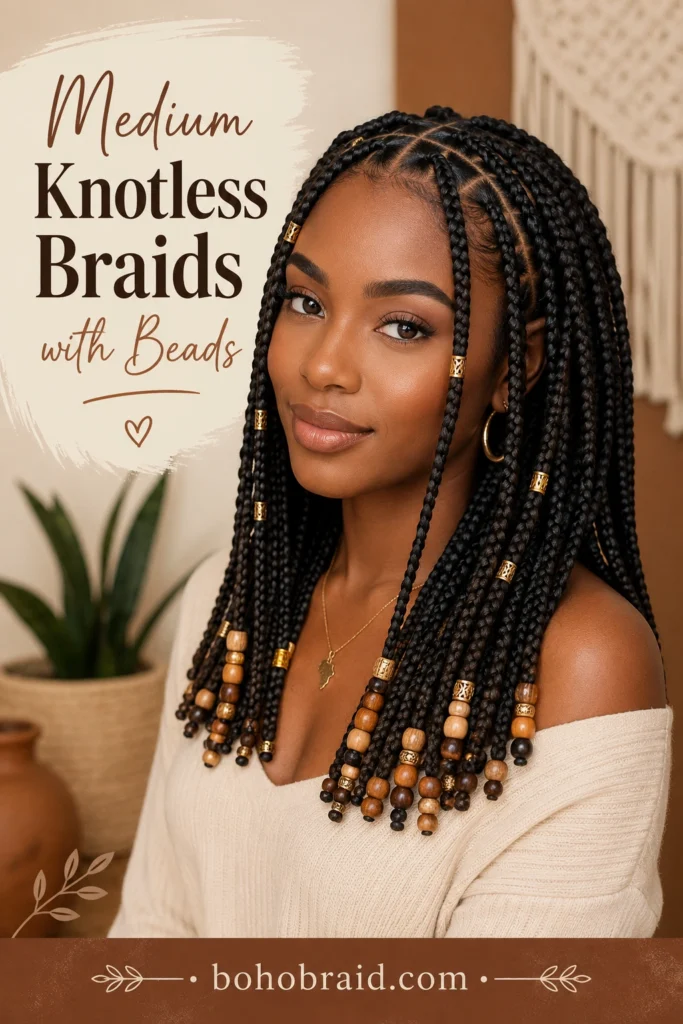 Knotless Braids with Beads
