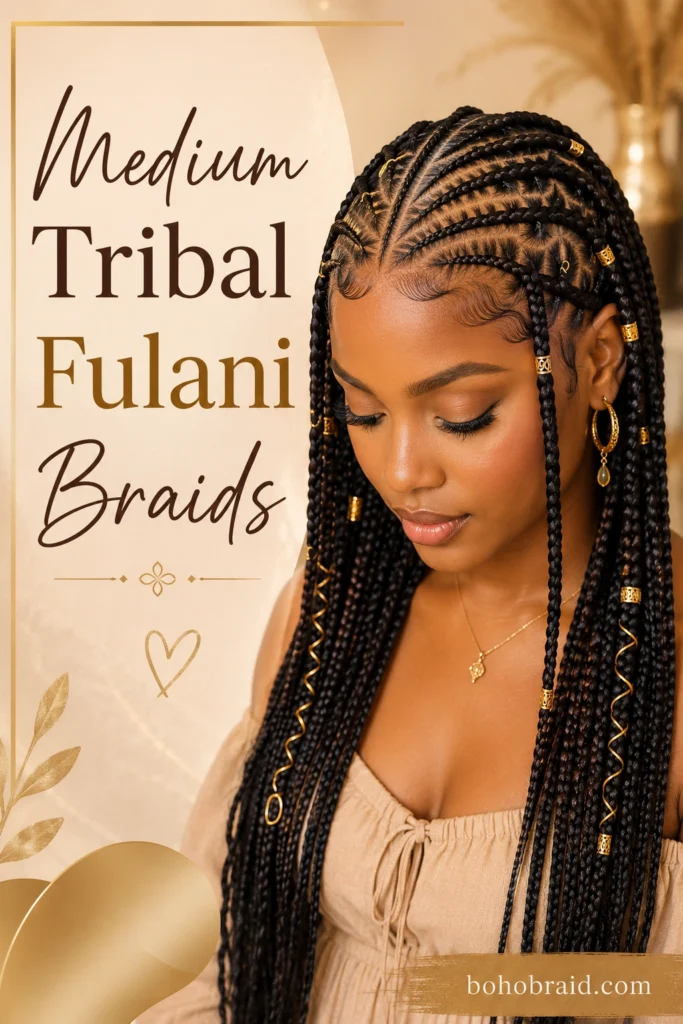 Medium Fulani Braids