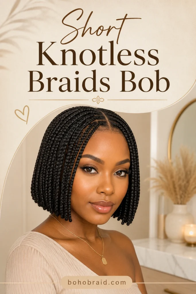 Short Knotless Braids