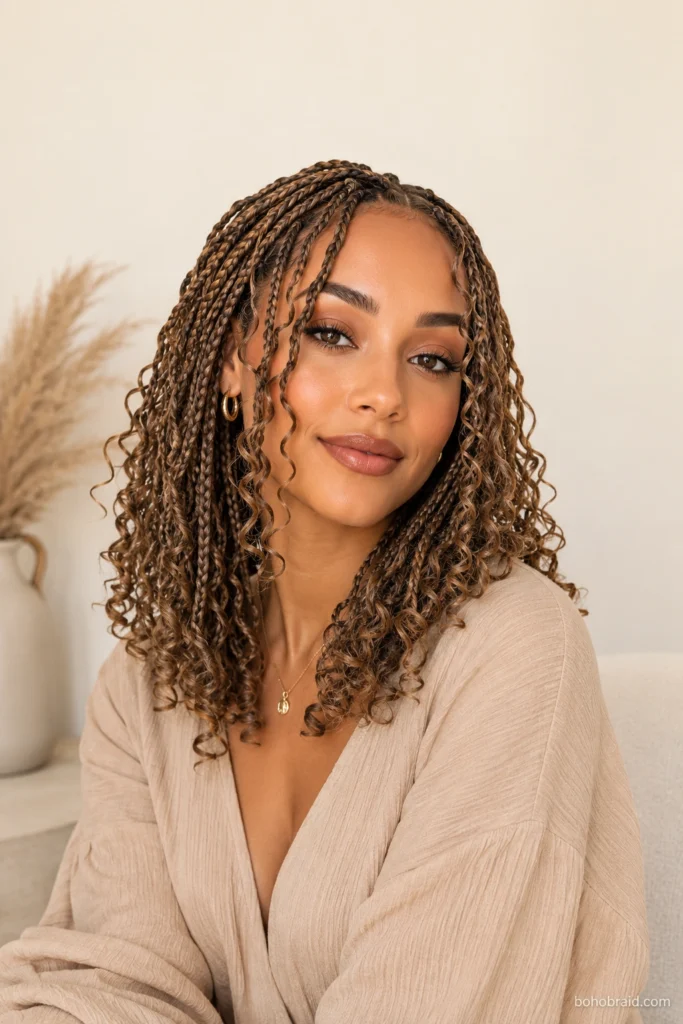 Light Brown Boho Braids