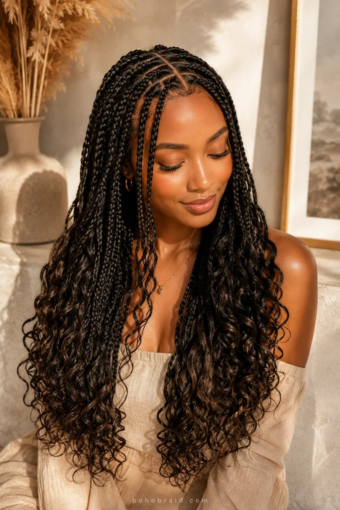 Smedium Knotless Braids