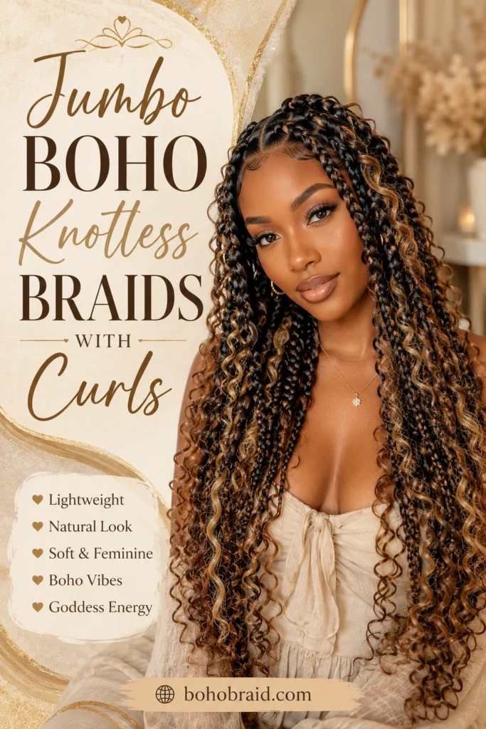 Jumbo Boho Knotless Braids