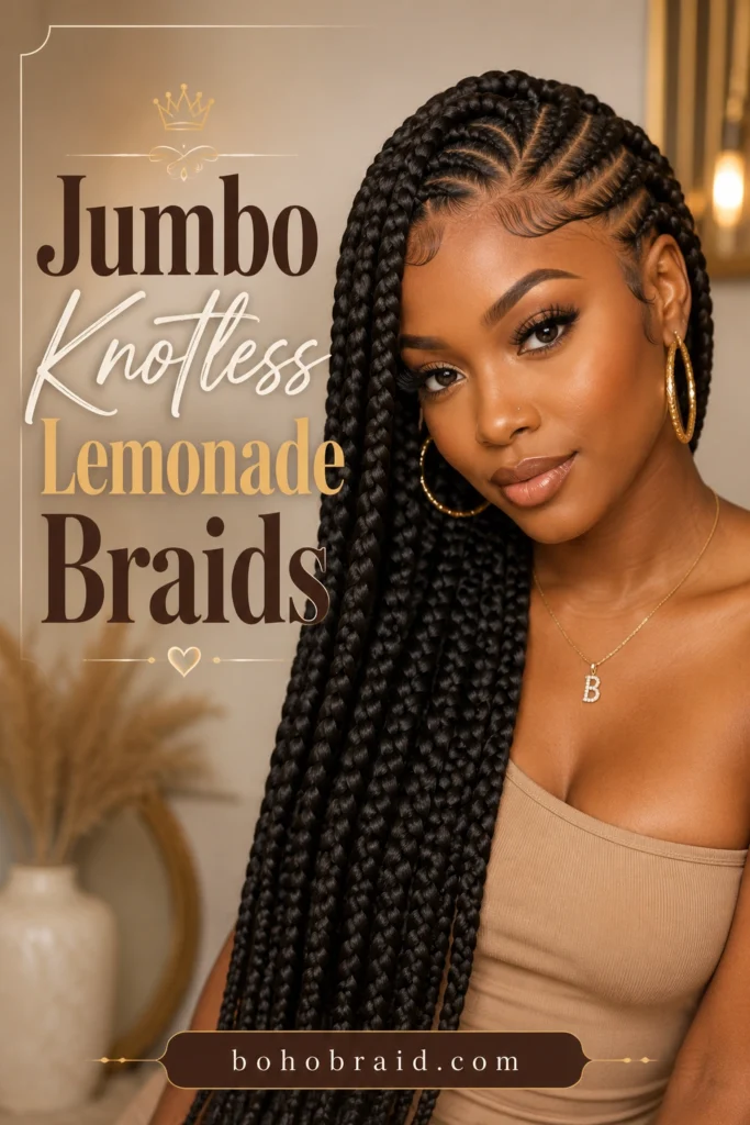 Lemonade Braids with Knotless