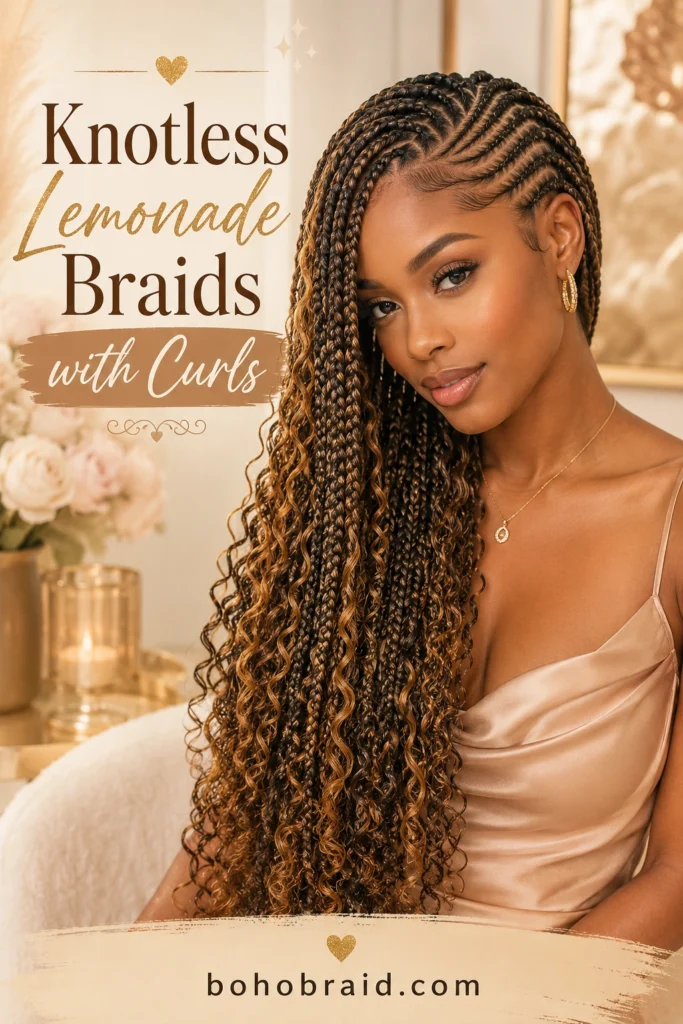 Lemonade Braids with Knotless