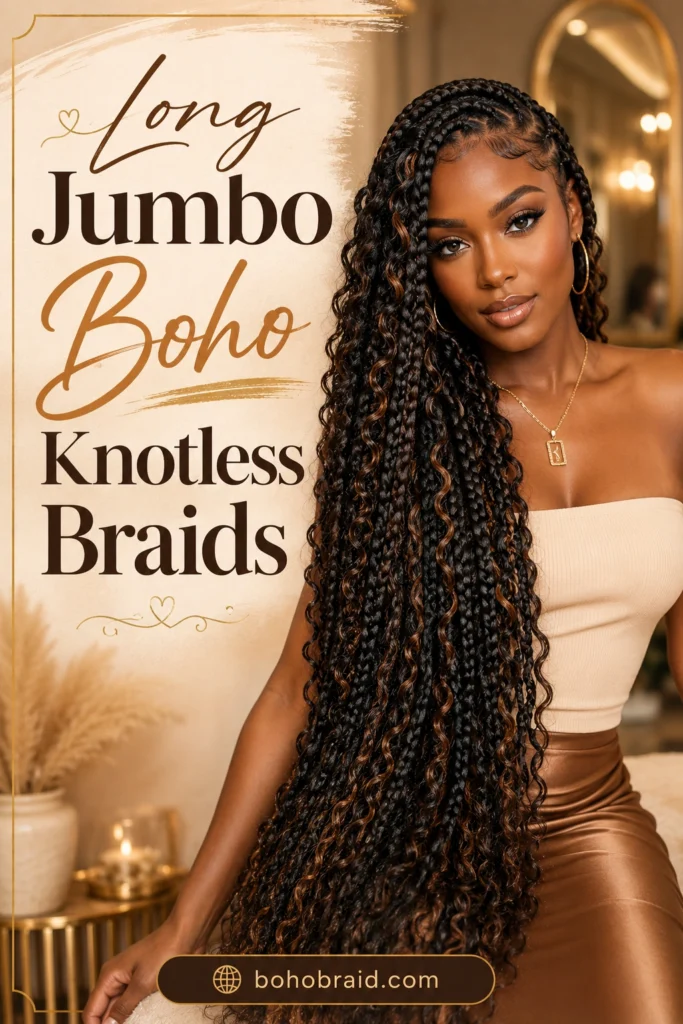 Jumbo Boho Knotless Braids