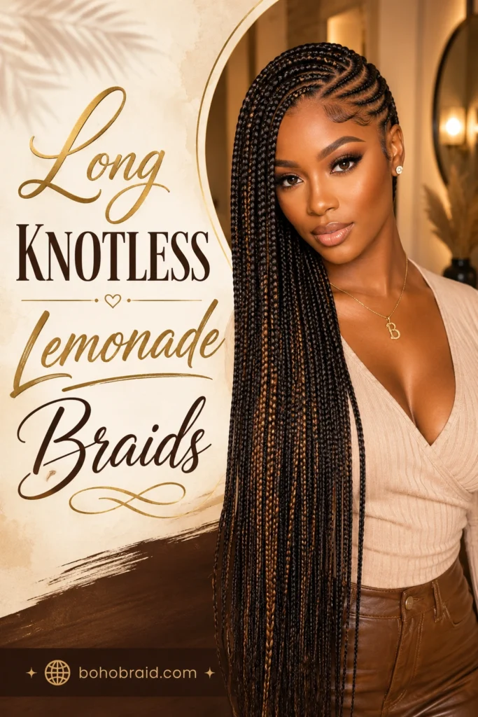 Lemonade Braids with Knotless