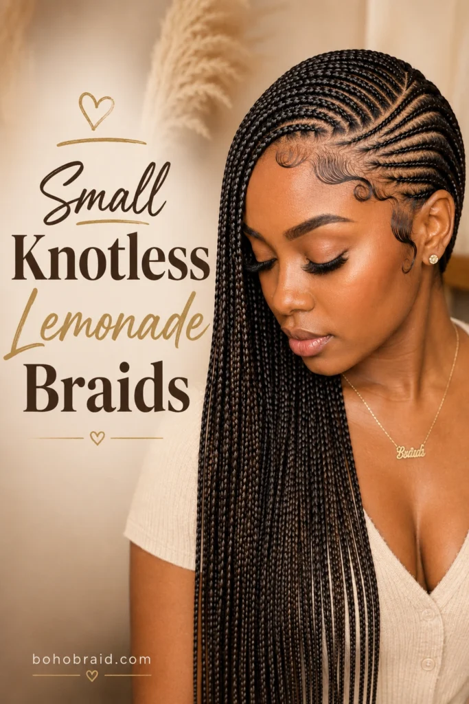 Lemonade Braids with Knotless