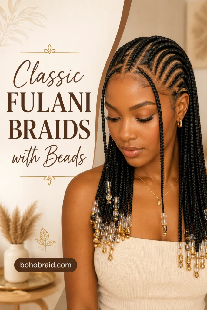 Fulani Braids with Beads