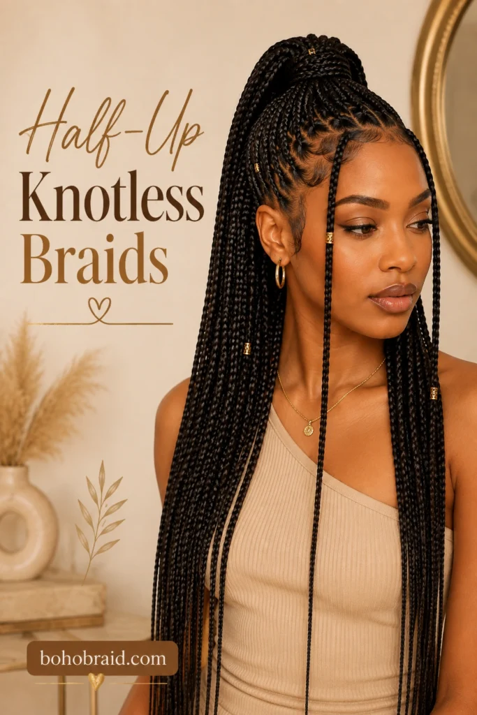 Ways to Style Knotless Braids