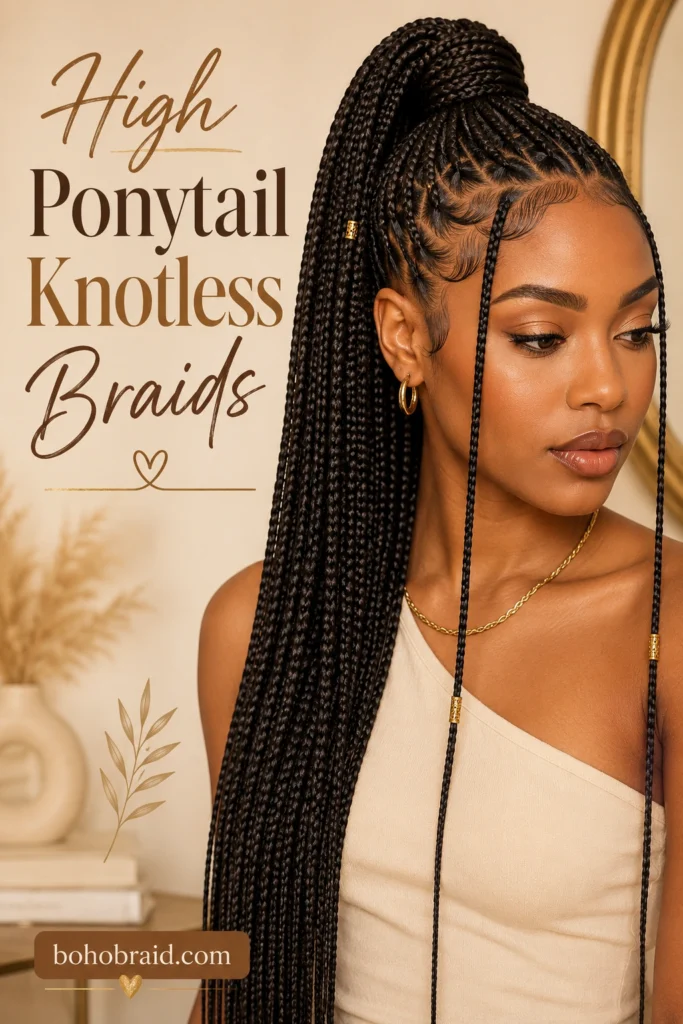 Ways to Style Knotless Braids