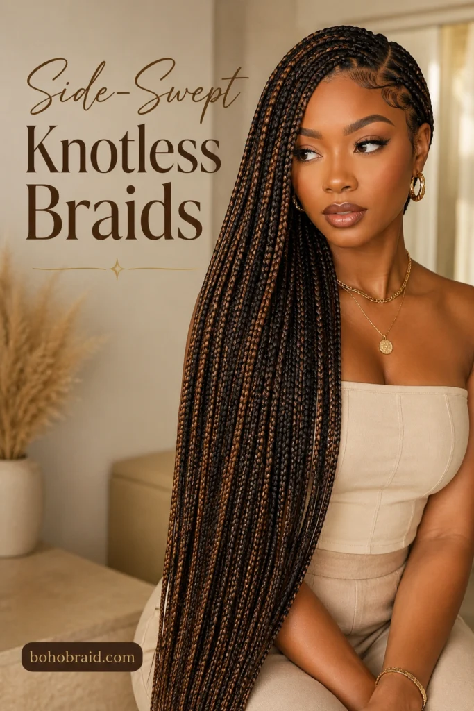 Ways to Style Knotless Braids