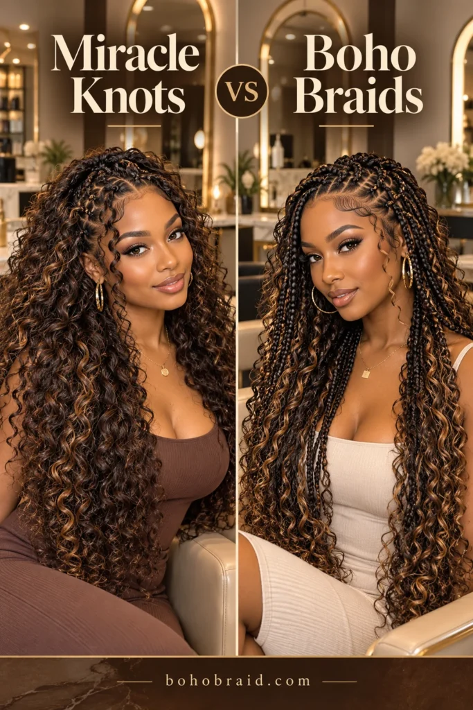 Miracle Knots vs Boho Braids